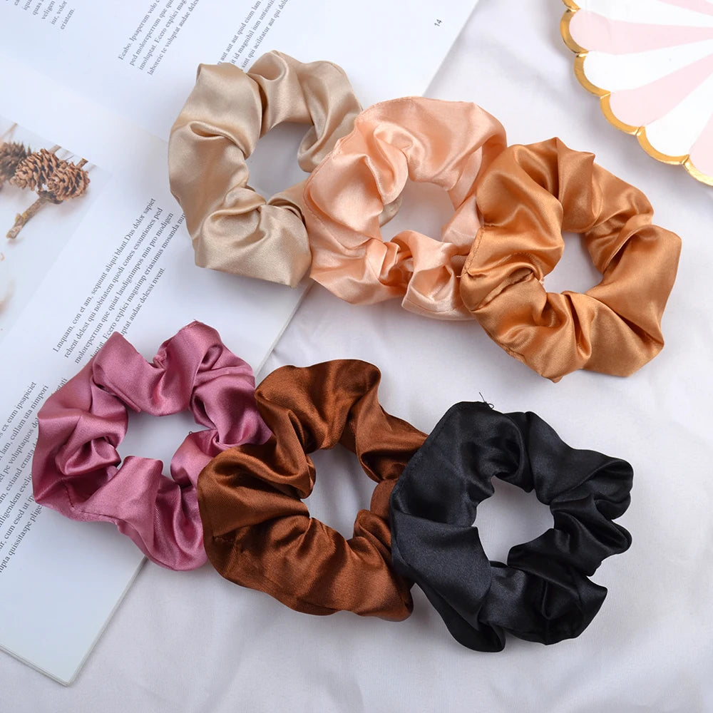 1PC Satin Elastic Hair Band